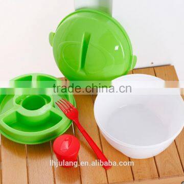 BFA Free Plastic Salad Bowl Set With Lid/plastic Salad Bowl Set With Fork/ Salad Bowl photo-2