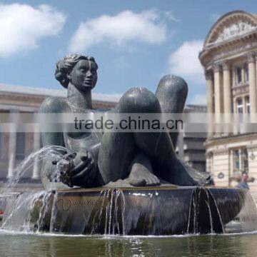 Art Supplies Garden Decoration Metal Craft Life Size Nude Woman Sculpture Fountain photo-4