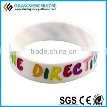 Wholesale Silicone Bracelet Wrist Jewelry Embossing Printing Wristband Candy Color Beadlet Silicone Decoration Hot Sale Jewelry photo-6