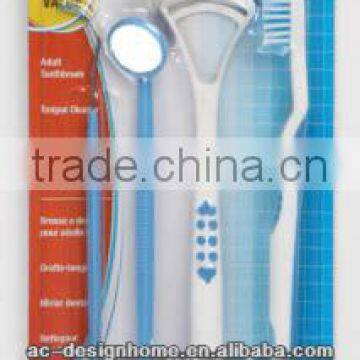 6 PCS PLASTIC ORAL CARE KIT