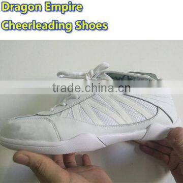 Pure White Unisex Cheerleading Dance Shoes Soft Durable Sole Athletic Training Dancing Shoes photo-6