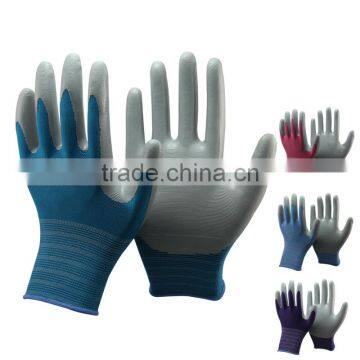 NMSAFETY Nitrile Coated Seamless wholesale Garden Gloves