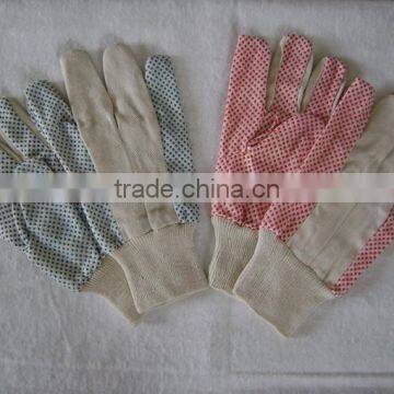 Drill cotton work safety gloves