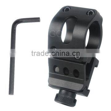 T2008 Durable Gun Optical Sight Flashlight Mount Holder Clip Clamp Black