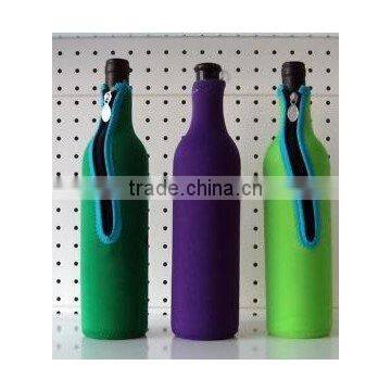 neoprene wine tote with zipper