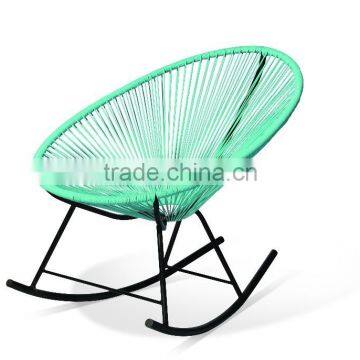 Hot selling metal frame with PE wicker chair wicker rocking chair