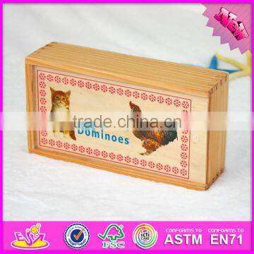 2016 Top Fashion Educational Kids Wooden Domino Set WJ278287