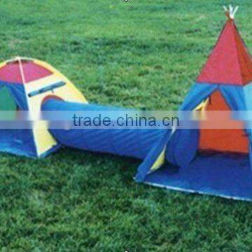 Tunnel Tent for Kids Play- 2 Tents and Tunnel