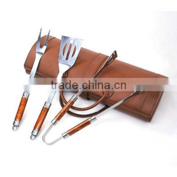 BQ-0052 / PVC leather case barbeque tool