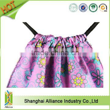 Cheap promotion polyester nylon gym sport drawstring bag