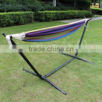 High quality camping portable double hammock with stand