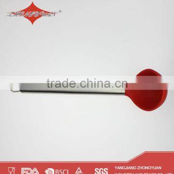 Colorful Stainless Steel Handle Food Silicone Rubber Kitchen Utensils photo-3