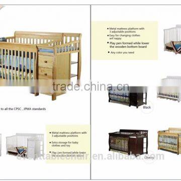 Solid Beech Wood Round Cot Baby Crib Sheets photo-1