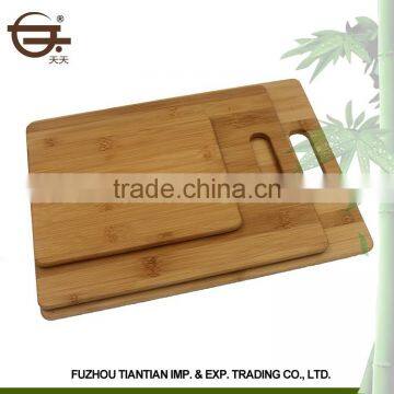 Wholesale Various Size Eco-friendly Square Bamboo Meat Bamboo Cutting Board