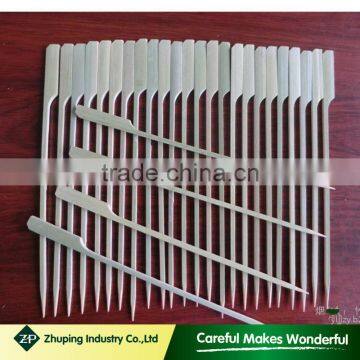 ZHUPING high quality and cheap flat bamboo skewer customized