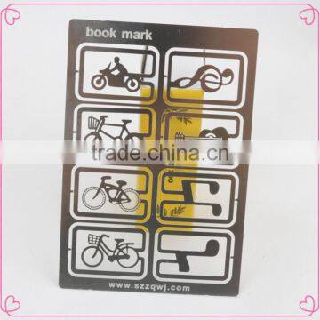 Metal color S/S OEM shapes bookmark office stationery