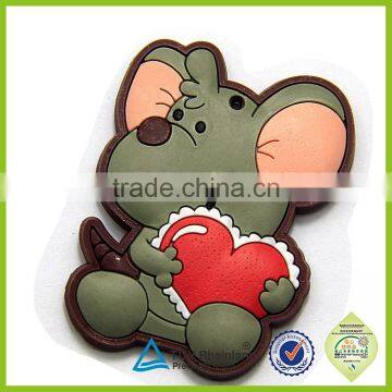 Custom design wedding door gift cartoon 3d animal fridge magnet