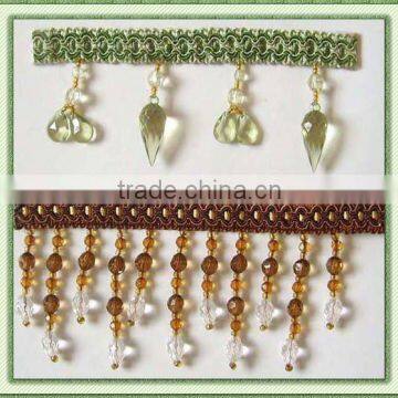 Beaded Tassels and Trims Fringe for Costumes and Dresses