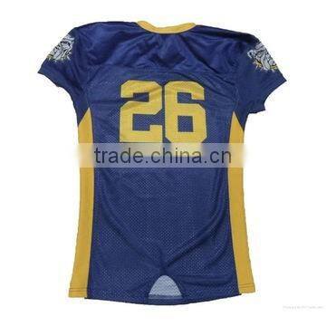 Men's Custom Sublimated Navy Blue Team American Football Jerseys