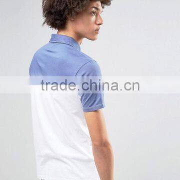 Cheapest Custom Short Sleeve Button Placket Point Collar White Men's 100% Cotton Breathable Knit 200g Casual Polo T-Shirt photo-2