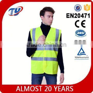 ce safety vest yellow