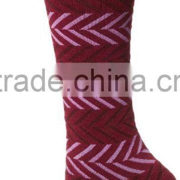 Women's Chevron Compression Socks With Merino Wool and Bamboo photo-5