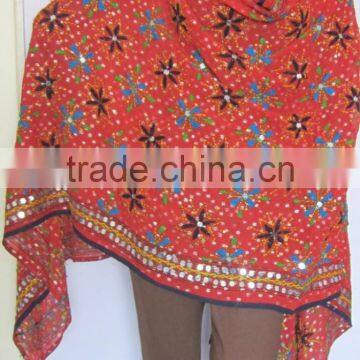 hand Embroidered PHULKARI GEORGETTE DUPATTA SHAWL handicraft