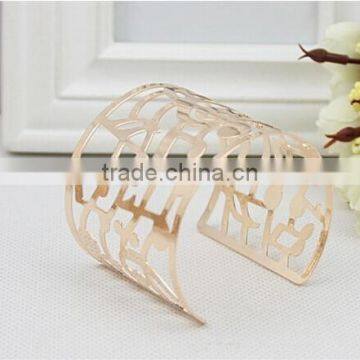 South Korea Popular Music Note Style Hollow Bracelet for Girls Jewelry photo-2