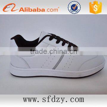 Hot selling white casual shoes for men walking sport shoes manufacturer