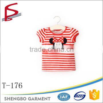 Printed Cute Animal Cartoon 100% Cotton Summer Children t Shirt