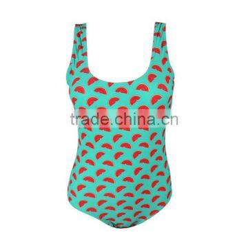 OEM Sublimation Printed One Piece Brazilian Women Swimwear photo-2