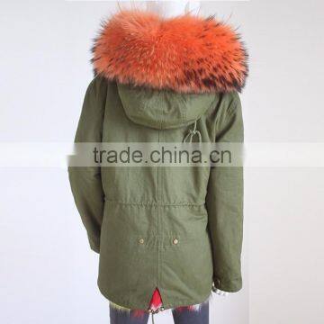 Myfur Customized Rainbow Colored Fox Fur Lined Parkas In Top Quality photo-6