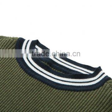 Green Color Women Sweater 2017 Fashion Round-neck Pullover Sweater photo-5