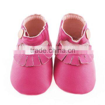 Soft Touch Leather Kids Moccs, Cute Baby Girl Leather Moccasins photo-3