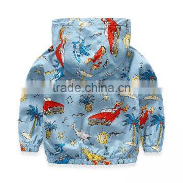 Wholesale Spring Hooded Custom Printed Baby Boys Jackets photo-2