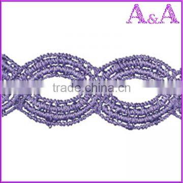 High Elastic Orange Chemical Lace Designs Customize For Cotton Sarees photo-6