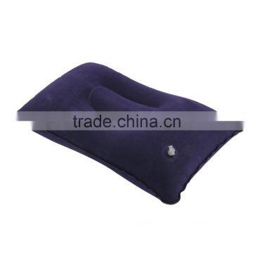 1pc Outdoor Portable Folding Air Inflatable Pillow Double Sided Flocking Cushion for Travel Plane Hotel Hot Worldwide photo-4