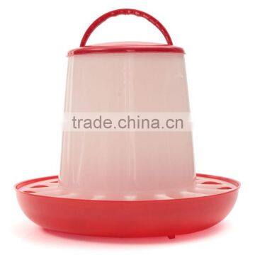 Hot Sale Plastic 169.518.5cm 1.5kg White+Red Plastic Feeder Baby Chicken Chicks Hen Poultry Feeder Lid Handle photo-2