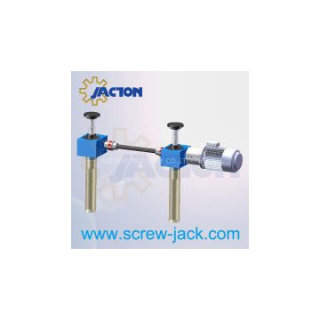 gear jack table platform, 4 post screw lifting system, manual lift tables