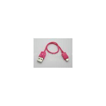 Camera Cell Phone USB Cables Micro USB To Micro USB Cable 0.2m Pink