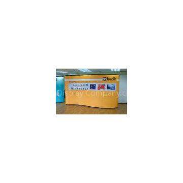 Portable Pop Up Exhibition Stands , Aluminum Trade Show Fabric Displays