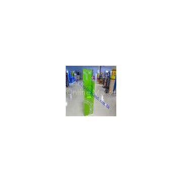 PDQ Cardboard Floor Display Stand For Promotion , Green Store Display Bin For Advertising