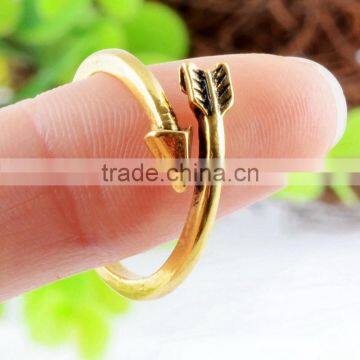 Gold /Silver Plated Adjustable Ring Arrow Wrap Rings Women Jewelry