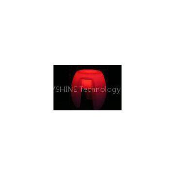 Custom Red Illuminous LED Bar Furniture Chair With IR / RF Remote Controller