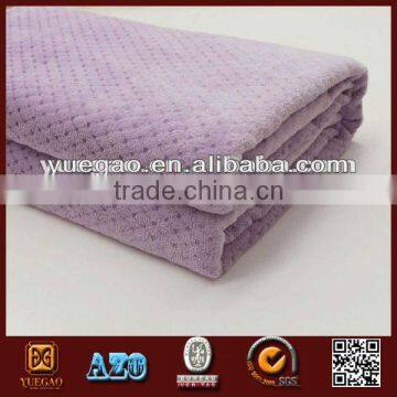 100% polyester solid color knitted blanket