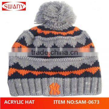 2012 women 's jacquard acrylic knitted hat