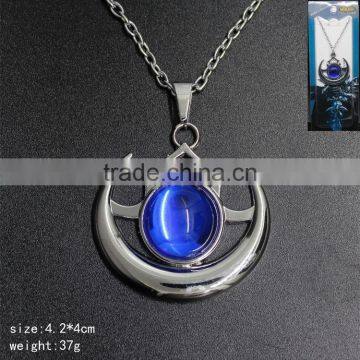 Popular Game World Of Warcraft Game Mark Silvery Color Anime Choker Beautiful Fashion Design Alloy Cosplay Necklace