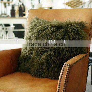 mongolian lamb fur pillow/Cushion/OEM