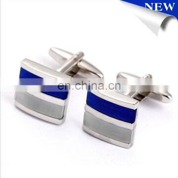 2015 Fashion Silver Cuff links Men's Cufflinks French Shirt Accessories cats eyes