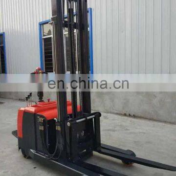 2017 Classic Fully Electric High Crusing Ability 2tons Capacity Warehouse Factory Use Standing Operating Reach Forklift Truck photo-3